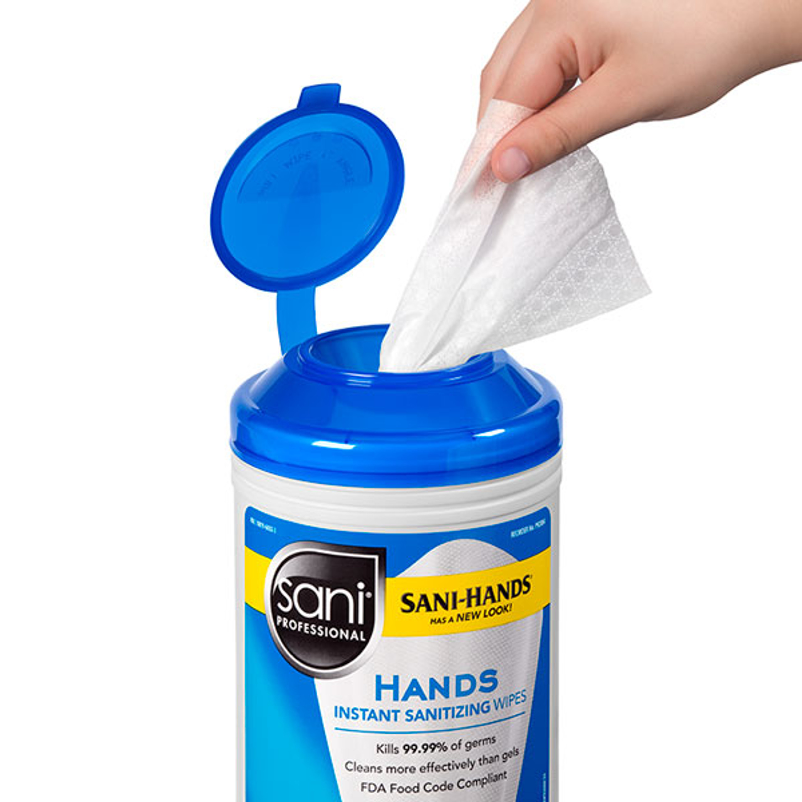 Sani Professional P92084 Hands Instant Sanitizing Wipes, 300 Count/Canister