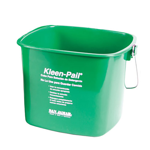 San Jamar KP500 Kleen-Pail Cleaning Caddy with Pail and Spray Bottle