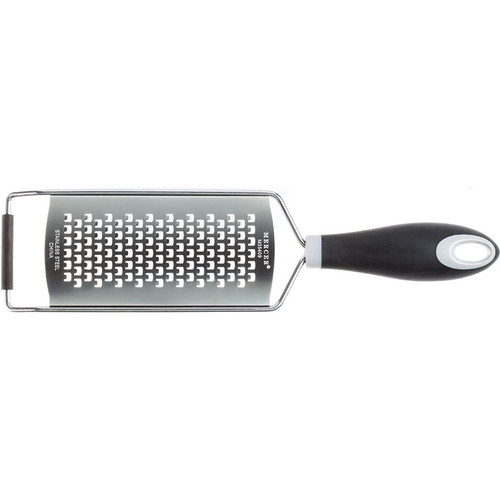 Stainless Steel Ergonomic Cheese Grater with Black Santoprene Handle - 10  1/4 L