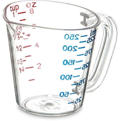 Cambro Liquid Measuring Cup, 1 Pint, Clear, PK12 CA50MCCW135