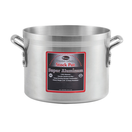 Winco 6.0mm Aluminum Stock Pot, 24-Quart