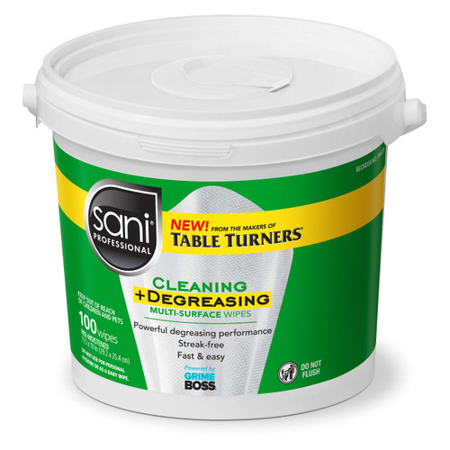 Degreasing Multi-Surface Wipes, 75CT - Sani Professional