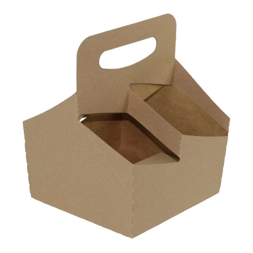 LBP 29501 Kraft Board 2-Cup Drink Carrier With Handle - 250 / CS