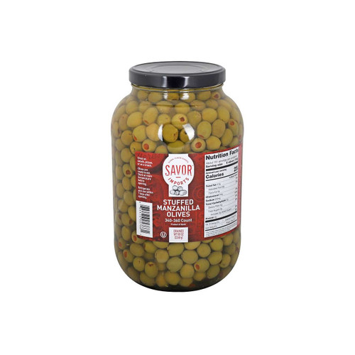 Savor Imports Stuffed Manzanilla Olives, 1 Gallon