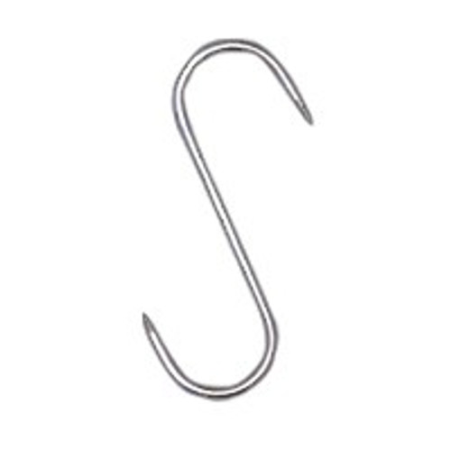 Omcan 10500 Stainless Steel "S" Meat Hook, 180mm x 8mm (7" x 3/8")