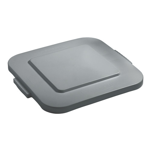Rubbermaid FG353900GRAY Waste/Utility Container Lid, 40 Gal, Square, Gray