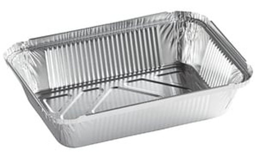 2 1/4 lb. Oblong Take-Out Foil Pan Bulk Pack 500/CS –