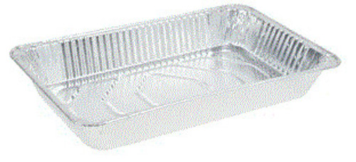 Genuine Joe Joe Disposable Aluminum Pan, Full-Size, 280 oz, Cap, 50/CT, SR,  Large, Silver