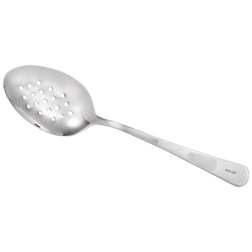 Mercer Culinary M35138 1.3 oz. Stainless Steel Solid Bowl 9 Plating Spoon