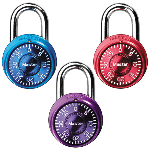 Master Lock Mini Combination Locks, 3 Pack