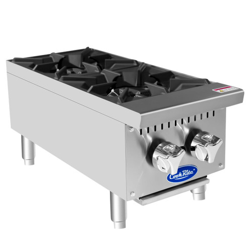 CookRite ATHP-36-6 Commercial Hot Plate Countertop Six Burner Natural Gas  Range 36 - 150,000 BTU