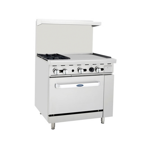 Atosa ATO-2B24G 36" Gas Range with 24" Griddle