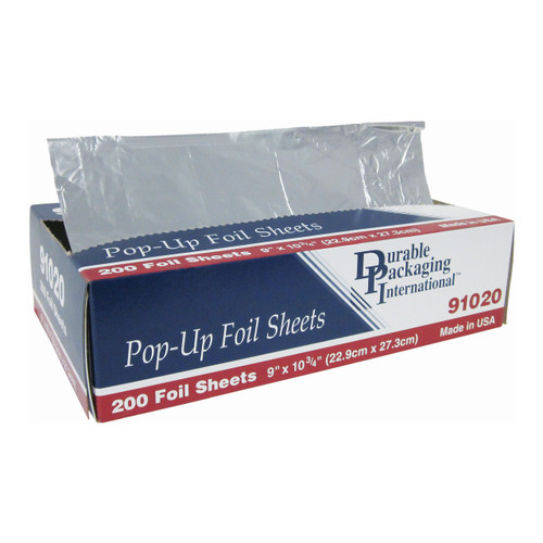 Reynolds Aluminum Foil Sheet Pop Up Dispenser Box - 12 x 10.75 Sheets,  500 Count - SupplyDen