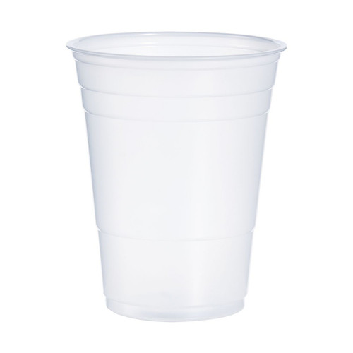Translucent 16 oz. Plastic Squat Cup - 1000/Case