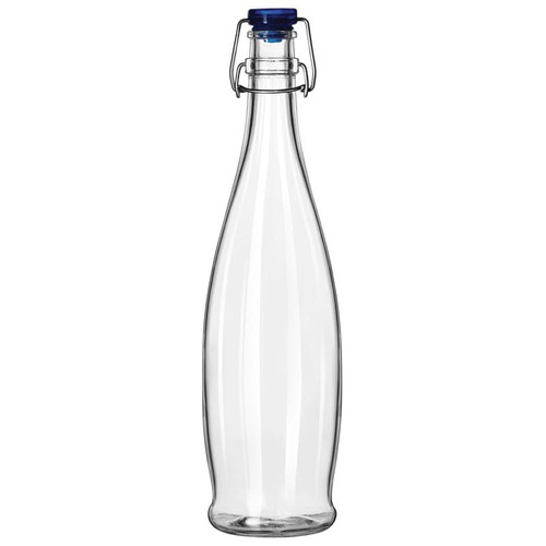 Libbey Clear Bottle w/ Flip-Top Wire Lid 12 oz.