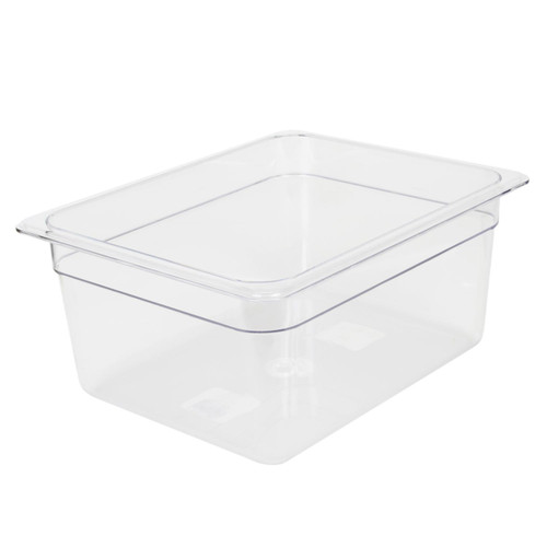 Clear 1/6 Size, Food Pan Polycarbonate Square Food Storage