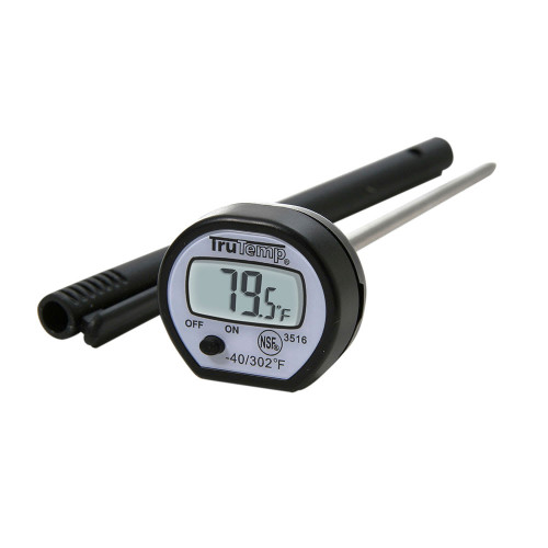 Taylor 3519FDA Digital Thermometer w/ Auto Off, Battery Included, LCD Readout, Black