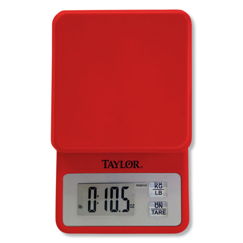 Taylor TE10FT 11 lb. Compact 5 3/8 x 5 3/8 Digital Portion Control Scale