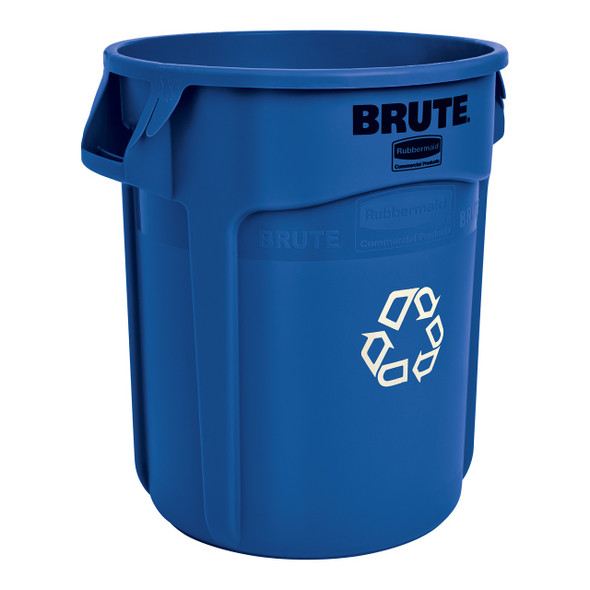 Rubbermaid FG262073BLUE Brute recycling container without lid 20 gallon blue