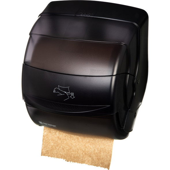 San Jamar T850TBK Paper Towel Dispenser, Level, Plastic, Black