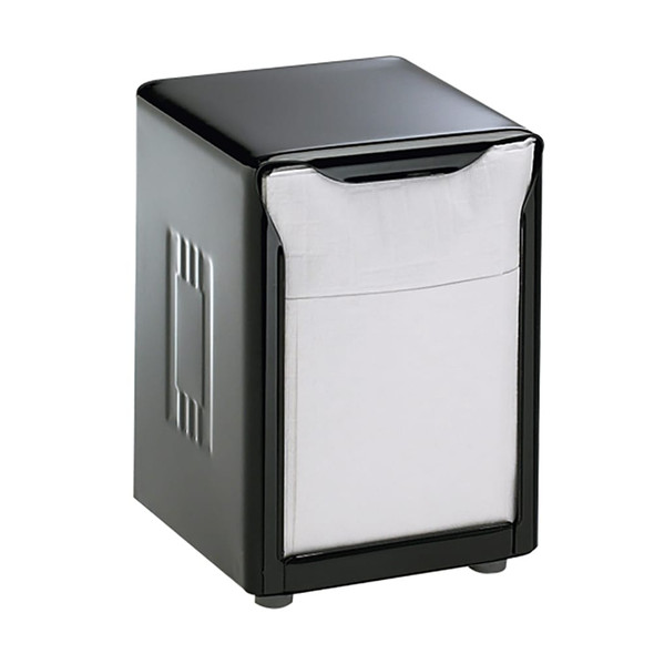 San Jamar H985BK Tabletop Napkin Dispenser, Two-Sided, Lowfold, 5-1/2"
