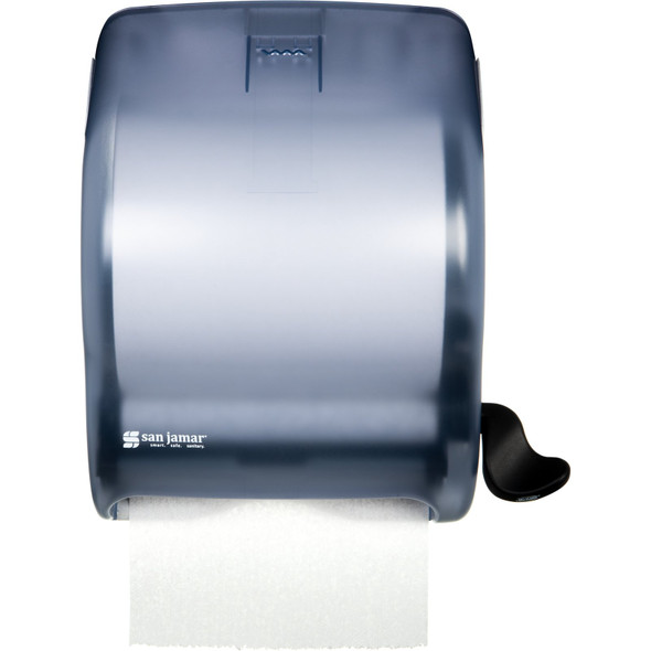 San Jamar T950TBL Paper Towel Dispenser, Level, Plastic, Blue