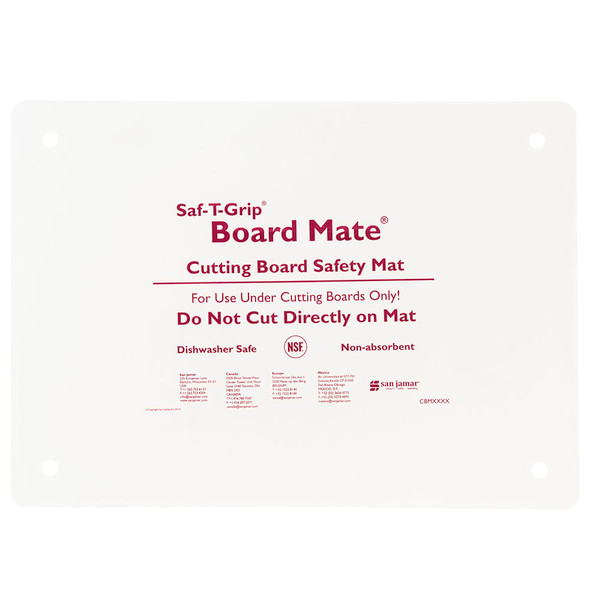 San Jamar CBM1318 Cutting Board Mat, 13" x 18", Prevent Board Slips
