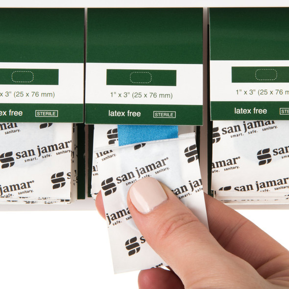 San Jamar MKBR901 Mani-Kare Strip Bandage Refill (3 pack of 15)