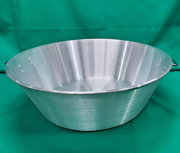 PO WAH 80-7835 Aluminum Soup/Mixing Bowl, 28", Flat Bottom
