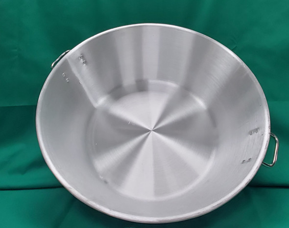 PO WAH 80-7834 Aluminum Soup/Mixing Bowl, 25", Flat Bottom