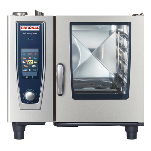 Rational B618206.27E SelfCookingCenter XS Model 61 6-Pan Natural Gas Single Combi Oven - 120V, 49,000 BTU