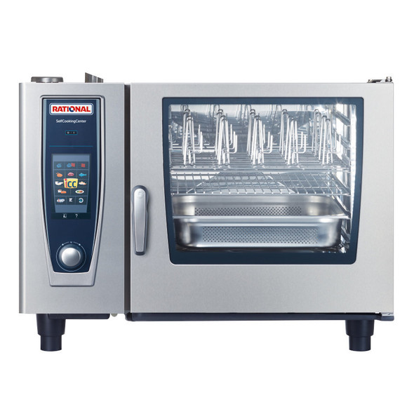 Rational B628206.19E SelfCookingCenter Model 62 6-Pan Natural Gas Single Combi Oven - 208/240V, 106,000 BTU