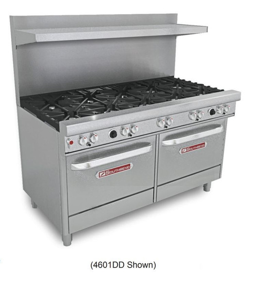 Southbend 4601DD 60" Gas Range, 10 Burners, 2 Standard Ovens Southbend 4601DD 60" Gas Range, 10 Burners, 2 Standard Ovens