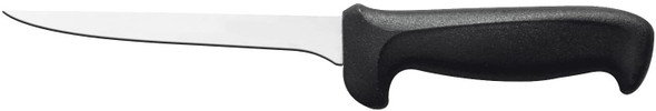 Mundial 5614-6 Boning Knife, 6", Narrow Stiff, Black Handle