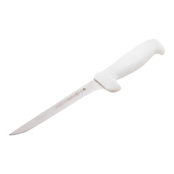 Mundial W5614-6 Boning Knife, 6", Narrow Stiff, White Handle