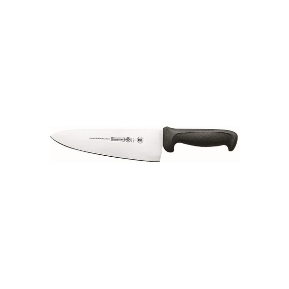 Mundial 5610-8 Wide Cooks Knife, 8", Black Handle