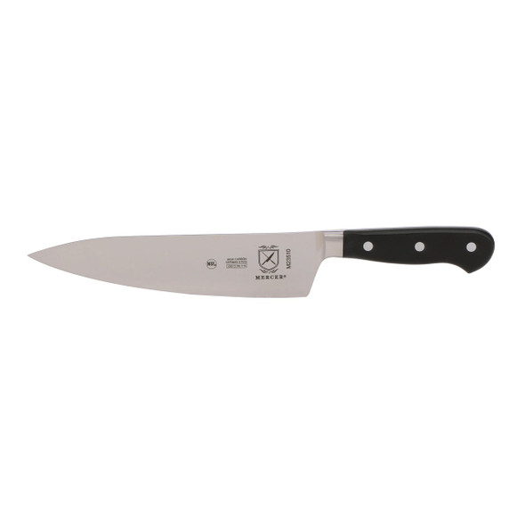 Mercer Culinary M23510 Renaissance Forged Chef's Knife, 8", Riveted, Black Handle