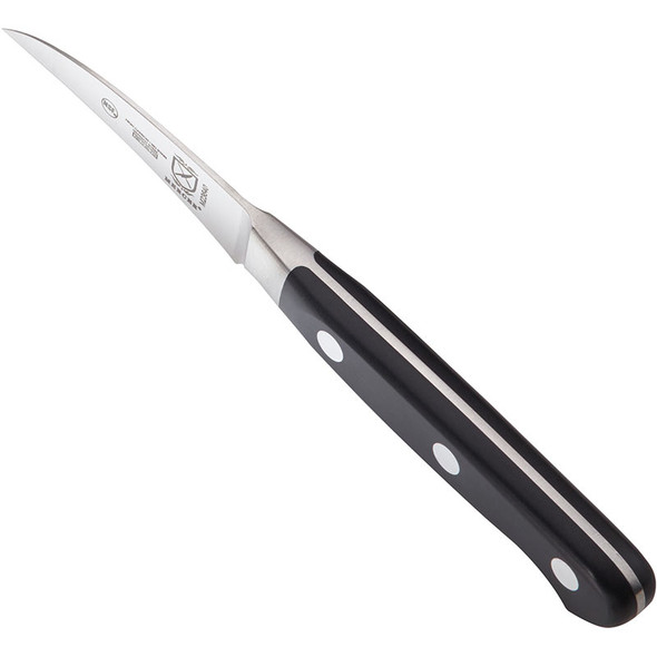 Mercer Culinary M23640 Renaissance Forged TournT Knife, 2.5", Riveted, Black