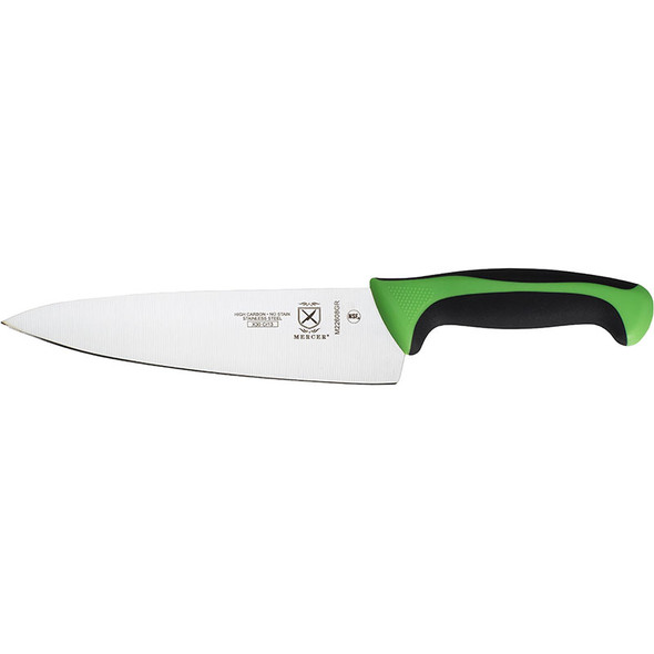 Mercer Culinary M22608GR Millennia Chef's Knife, 8", Green Ergonomic Handle