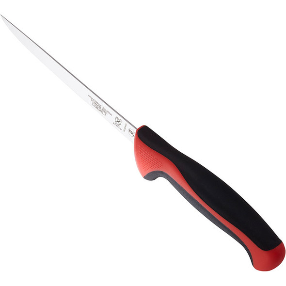 Mercer Culinary M22206RD Millennia Narrow Boning Knife, 6", Red Handle