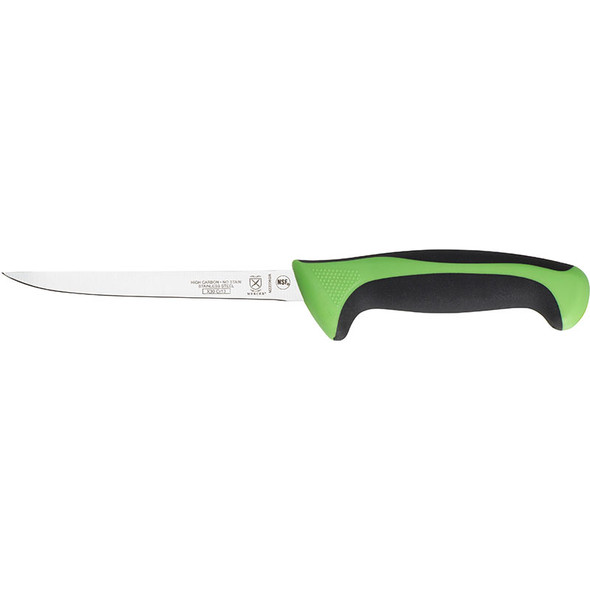 Mercer Culinary M22206GR Millennia Narrow Boning Knife, 6", Green Handle