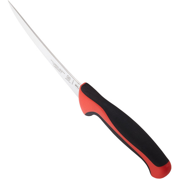 Mercer Culinary M23820RD Millennia Curved Boning Knife, 6", Red Handle