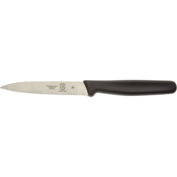Mercer Culinary M33931 Bar/Utility Knife, 4", Pointed Tip, Wavy Edge