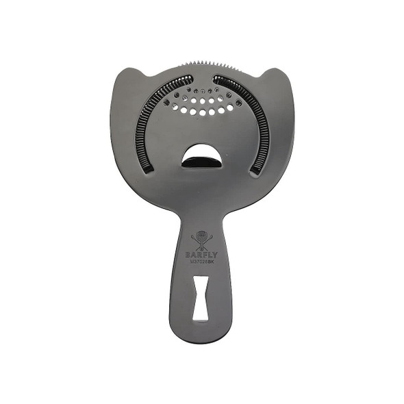 Mercer Culinary M37026BK Barfly Spring Bar Strainer, 6", Gun Metal, Heavy Duty