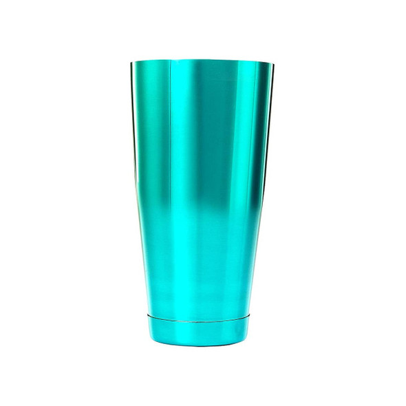 Mercer Culinary M37084TL Barfly Shaker, 28 oz., Teal Exterior, Stainless Steel