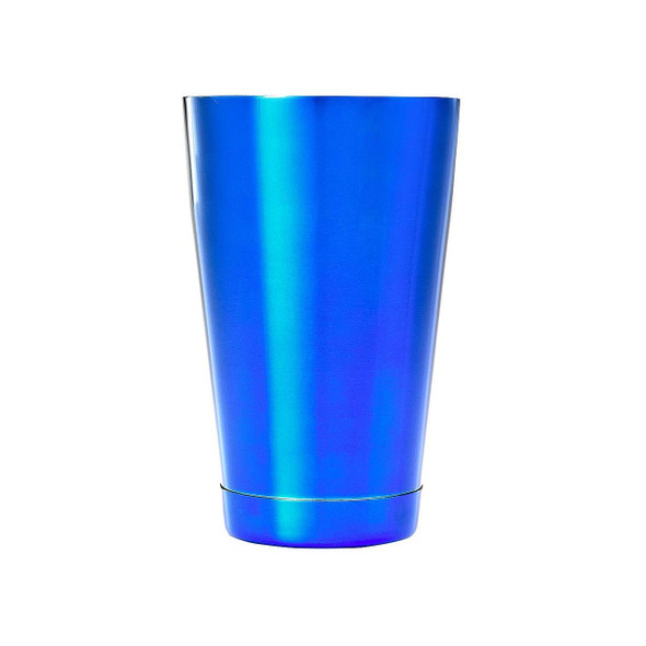 Mercer Culinary M37083BL Barfly Shaker, 18 oz., Blue Exterior, Stainless Steel