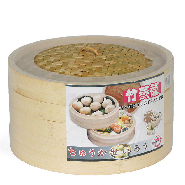 MIYA B212B Bamboo Steamer Set, 12" Diameter MIYA B212B Bamboo Steamer Set, 12" Diameter