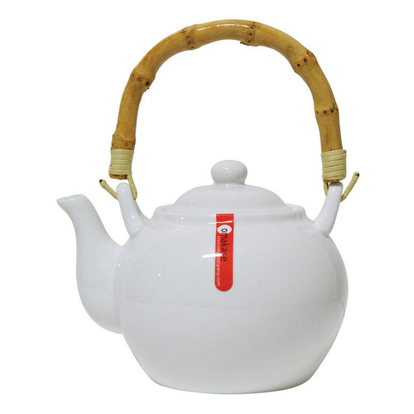 MIYA X12001 Teapot With Bamboo Handle - 24 Oz. MIYA X12001 Teapot With Bamboo Handle - 24 Oz.