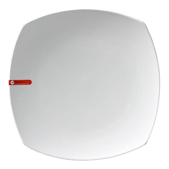 MIYA X14005 Omakase, Round/Square Plate, 12", White