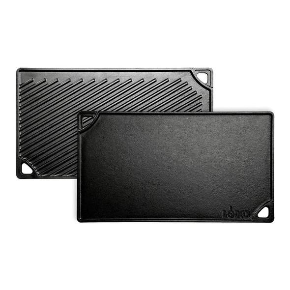 Lodge LDP3 16.75 x 9.5 Inch Cast Iron Reversible Grill/Griddle
